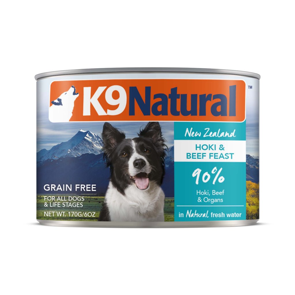 K9 Natural Dog Canned Food Beef & Hoki Feast 170g PetShack