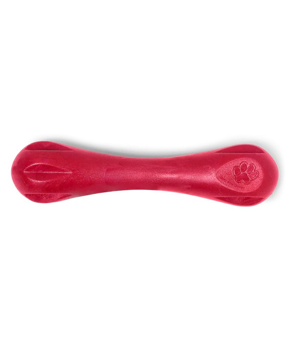 West Paw Hurley Dog Bone Chew Toy Ruby Large –