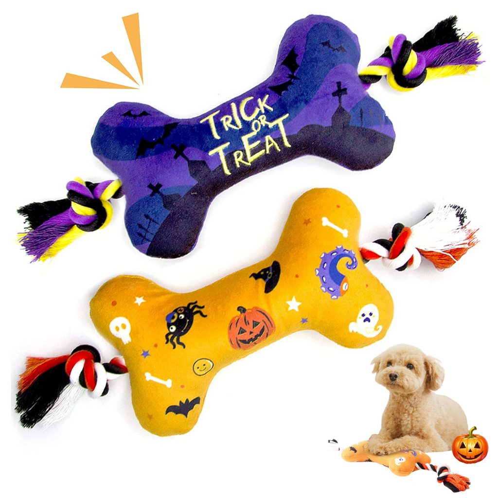 lepawit-halloween-interactive-tug-of-war-dog-chew-toy-16inch-length-with-rope-orange