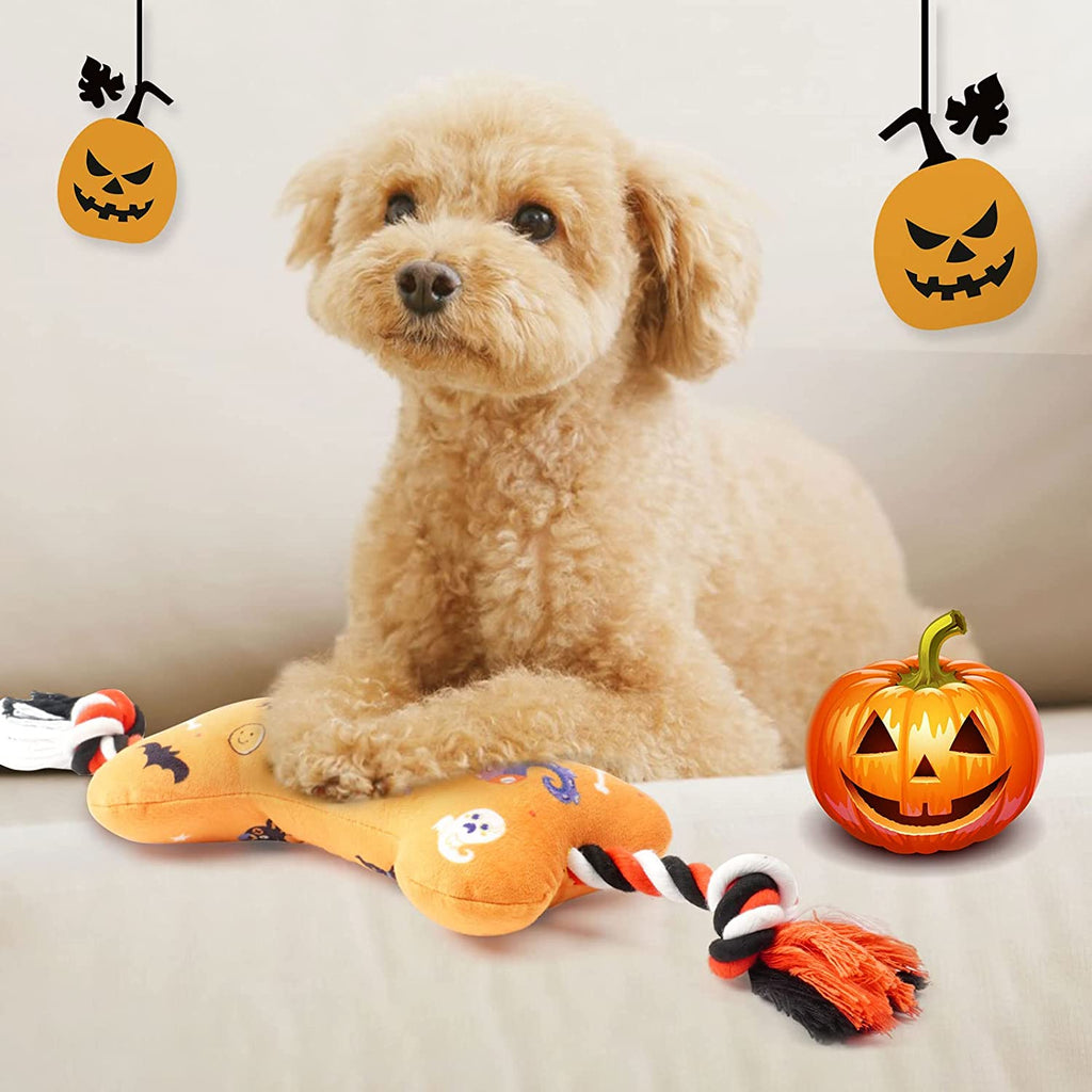 lepawit-halloween-interactive-tug-of-war-dog-chew-toy-16inch-length-with-rope-orange