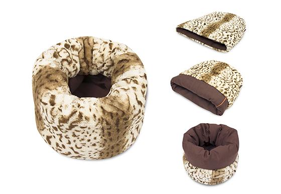 p-l-a-y-snuggle-bed-small-leopard-brown-Dog-Beds