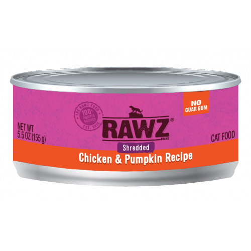 Rawz Cat Canned Food-Shredded Chicken & Pumpkin 155g