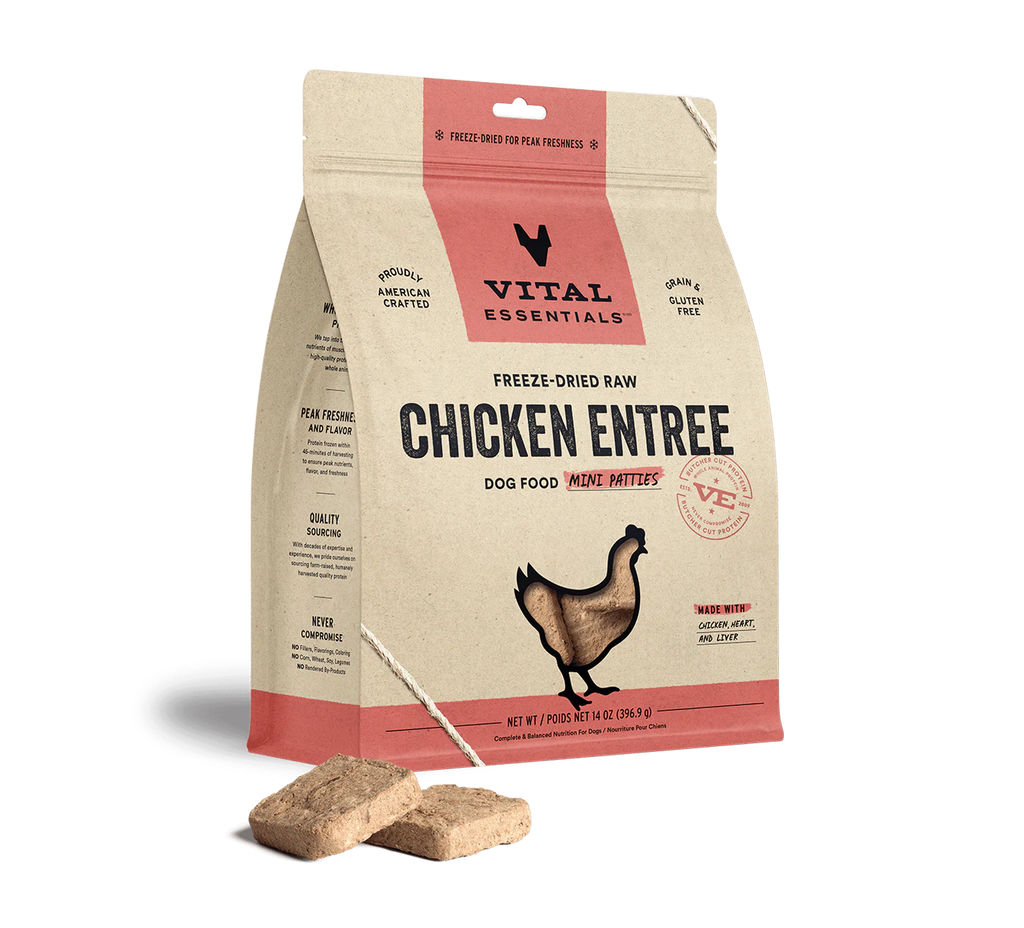 vital-essentials-dog-food-freeze-dried-chicken-mini-patties-14oz