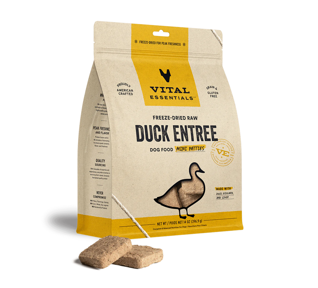 vital-essentials-dog-food-freeze-dried-duck-mini-patties-14oz
