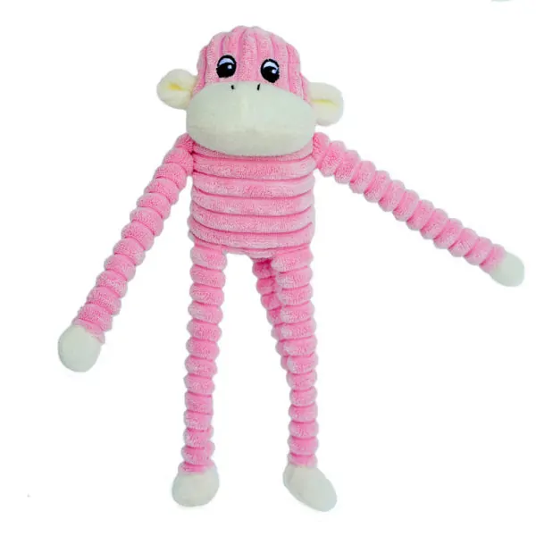 zippypaws-spencer-the-crinkle-monkey-pink-Dog-Toys