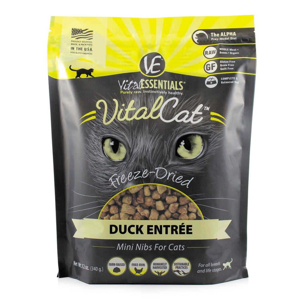 vital-essentials-cat-food-freeze-dried-duck-mini-nibs-12oz