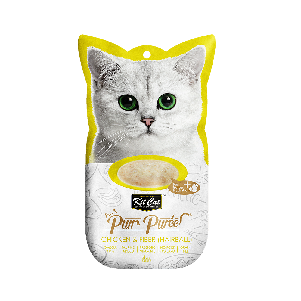 kit-cat-purr-puree-chicken-and-fiber-hairball-4x15g-Cat-Treats