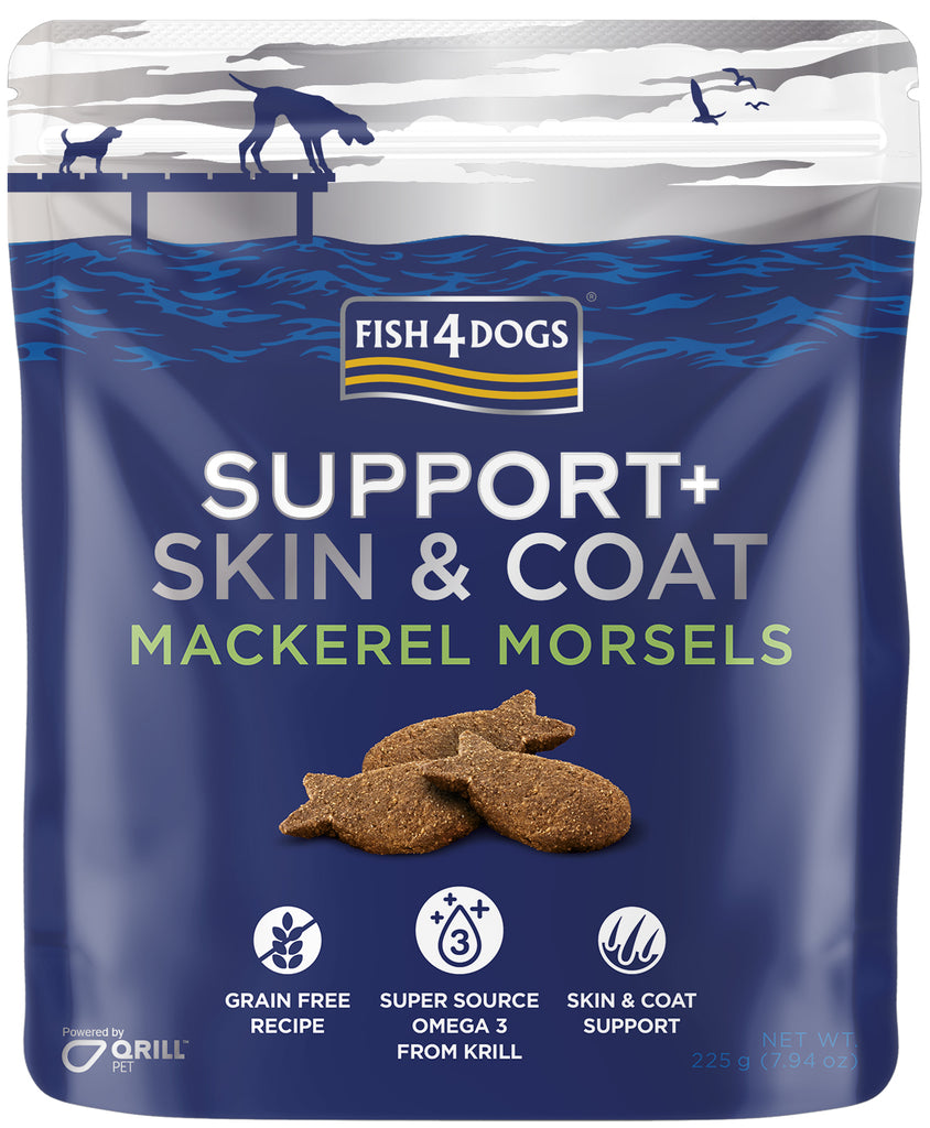fis4dogs-treats-skin-coat-mackerel-morsels-225g-Dog-Dental-Treats