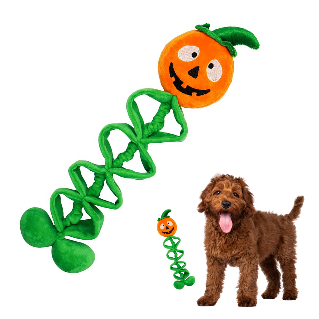 lepawit-halloween-squeaky-tug-of-war-dog-toy-green-rope-toy-with-pumpkin