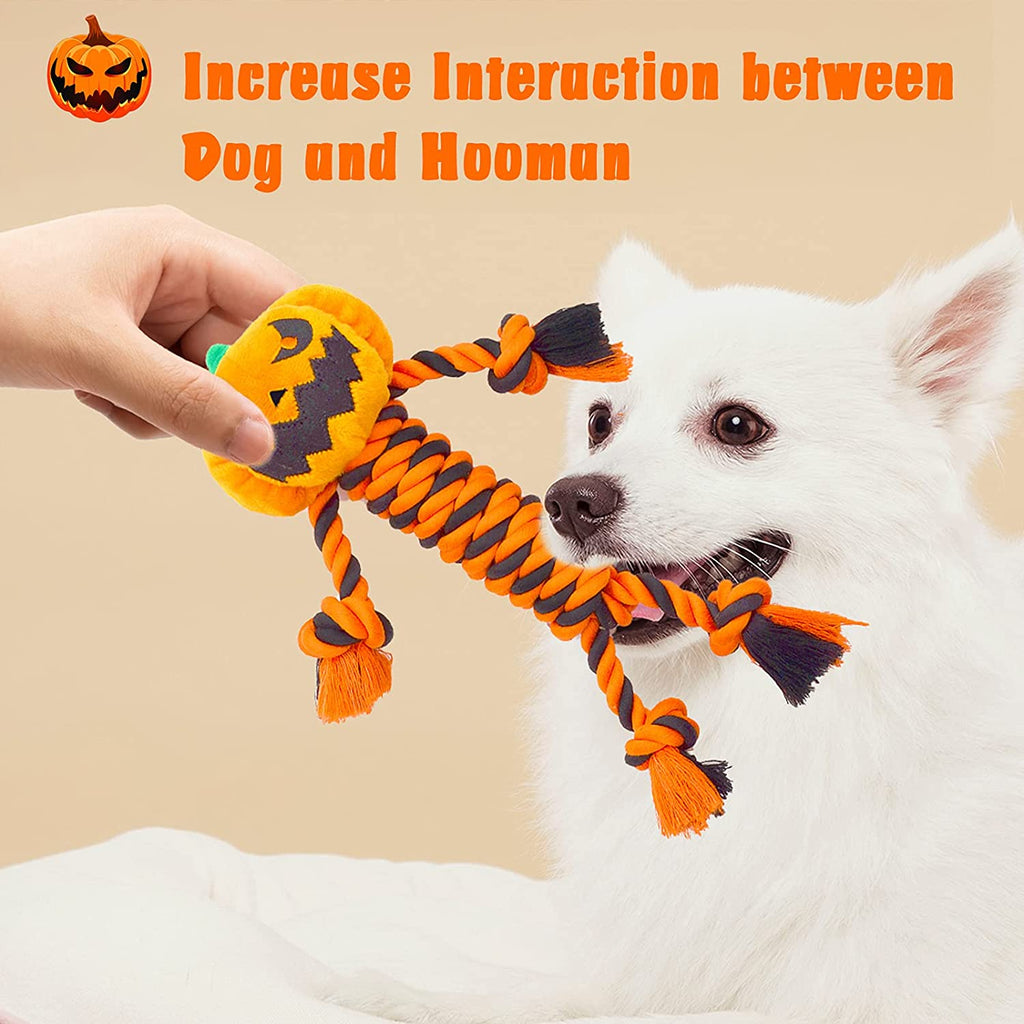 lepawit-halloween-interactive-cotton-dog-rope-toys-plush-pumpkin-with-squeaker