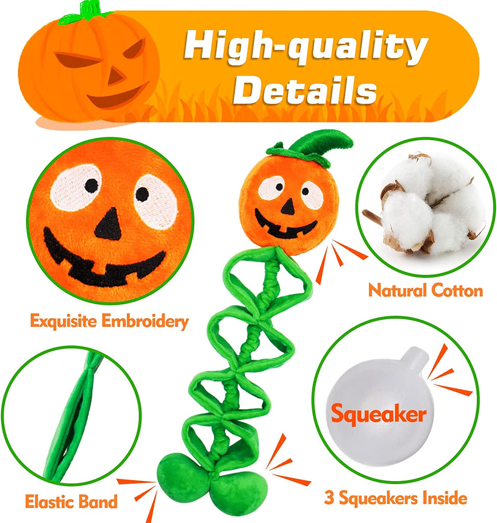 lepawit-halloween-squeaky-tug-of-war-dog-toy-green-rope-toy-with-pumpkin