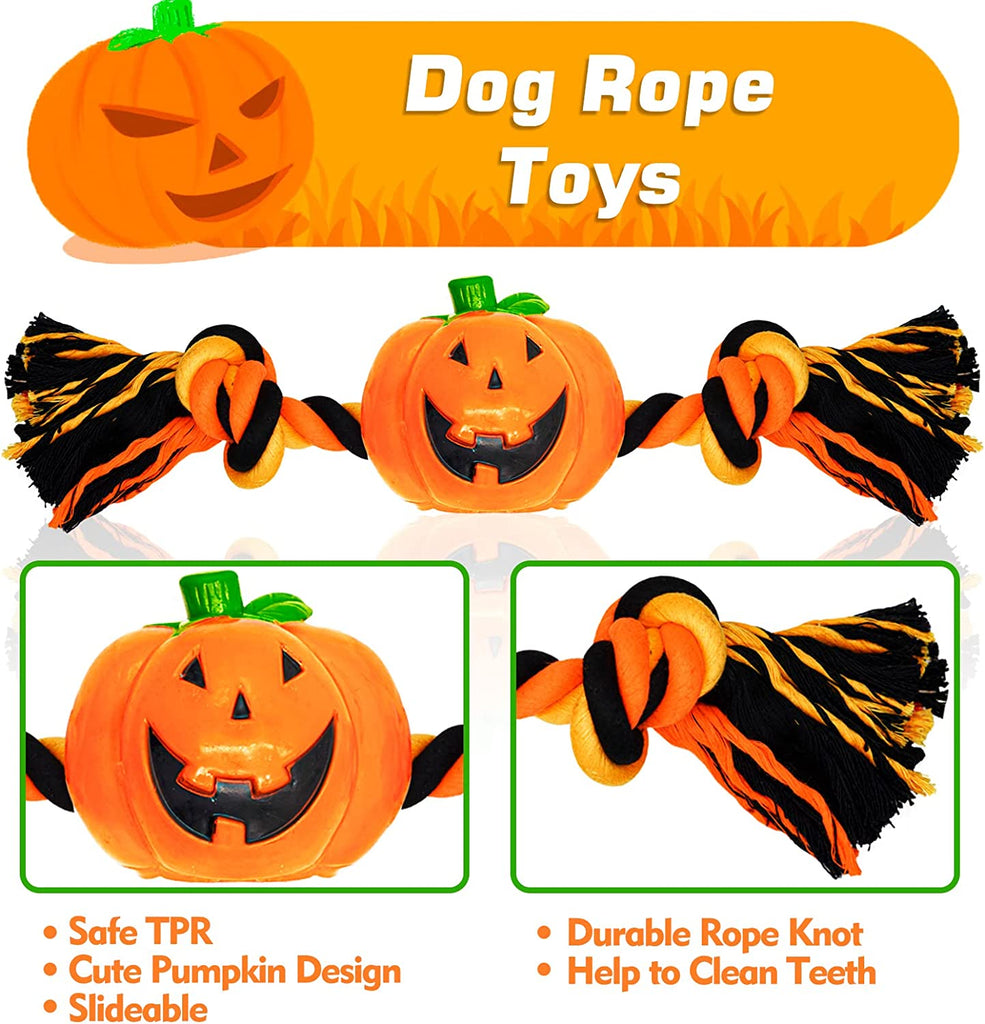 lepawit-halloween-squeaky-tug-of-war-dog-toy-multicolour-rope-toy-with-pumpkin