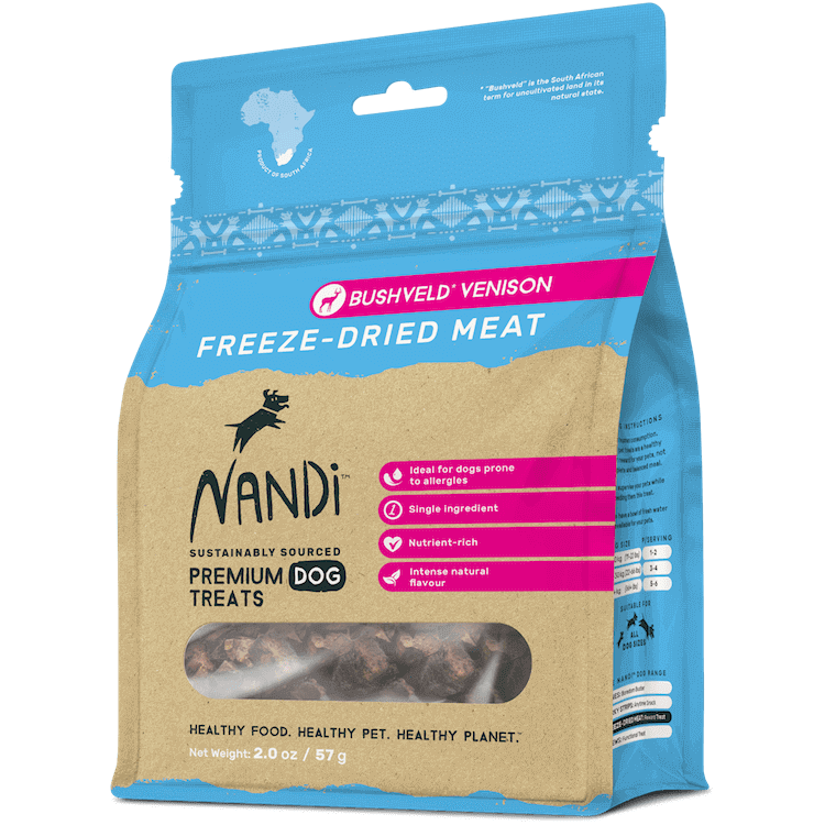 nandi-freeze-dried-bushveld-venison-57g-Dog-Treats