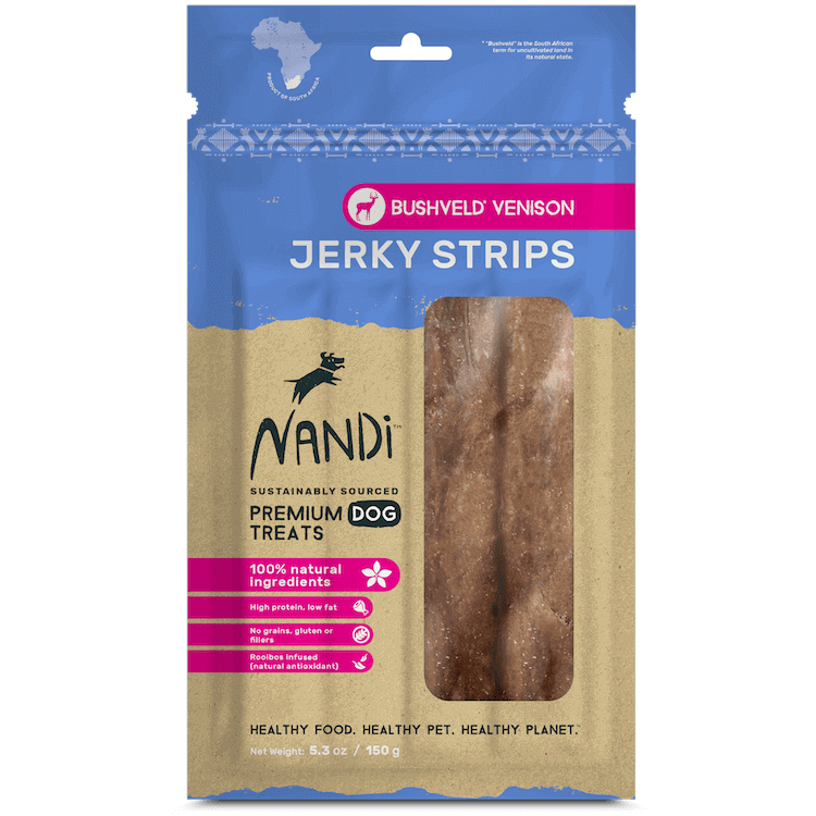 nandi-jerky-strips-bushveld-venison-150g-Dog-Treats