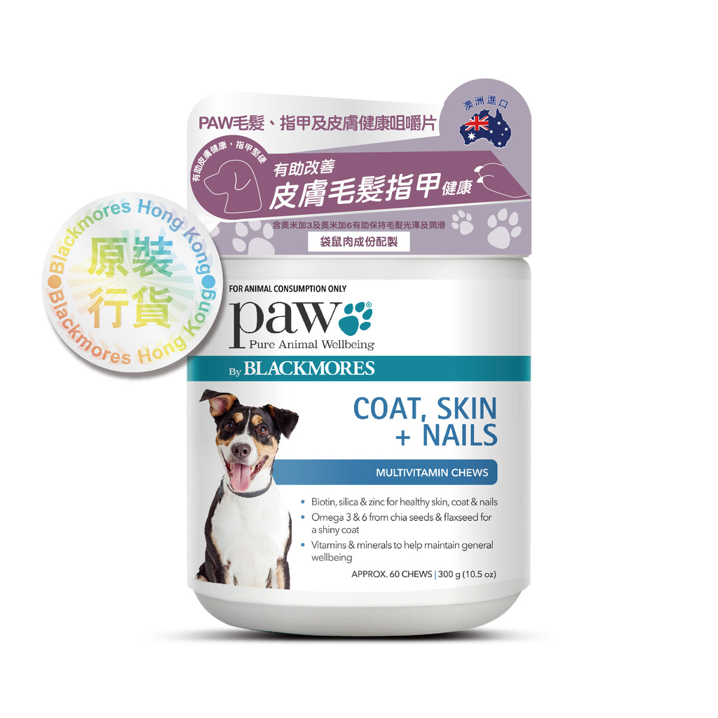 paw-by-blackmores-coat-skin-and-nails-chews-for-dogs-300g