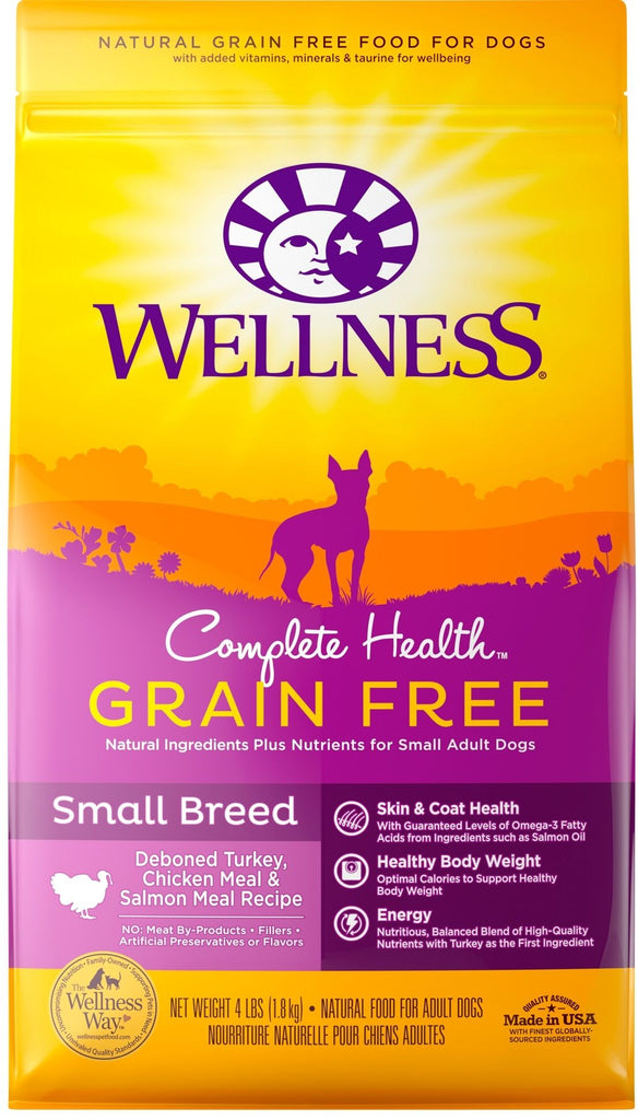 wellness-complete-health-dog-food-small-breed-grain-free-deboned-turkey-chicken-and-salmon-11lbs-Dog-Food