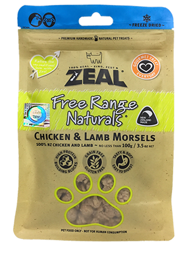 zeal-natural-treats-freeze-dried-chicken-and-lamb-morsels-100g-Pet-Treats