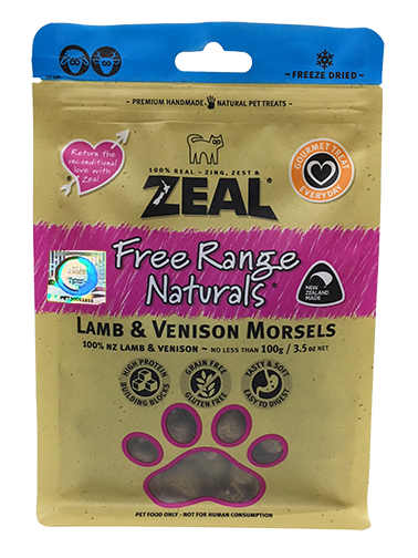zeal-natural-treats-freeze-dried-lamb-and-venison-morsels-100g-Pet-Treats