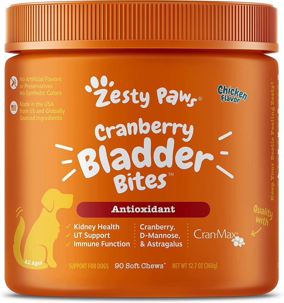 zesty-paws-cranberry-bladder-bites-dog-supplement-kidney-health-and-ut-support-chicken-90ct-Dog-Supplement