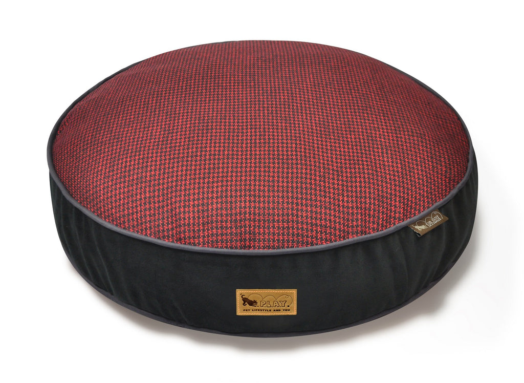 p-l-a-y-round-bed-houndstooth-medium-cayenne-red-Dog-Beds